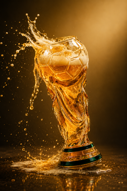 World Cup Trophy beer glass