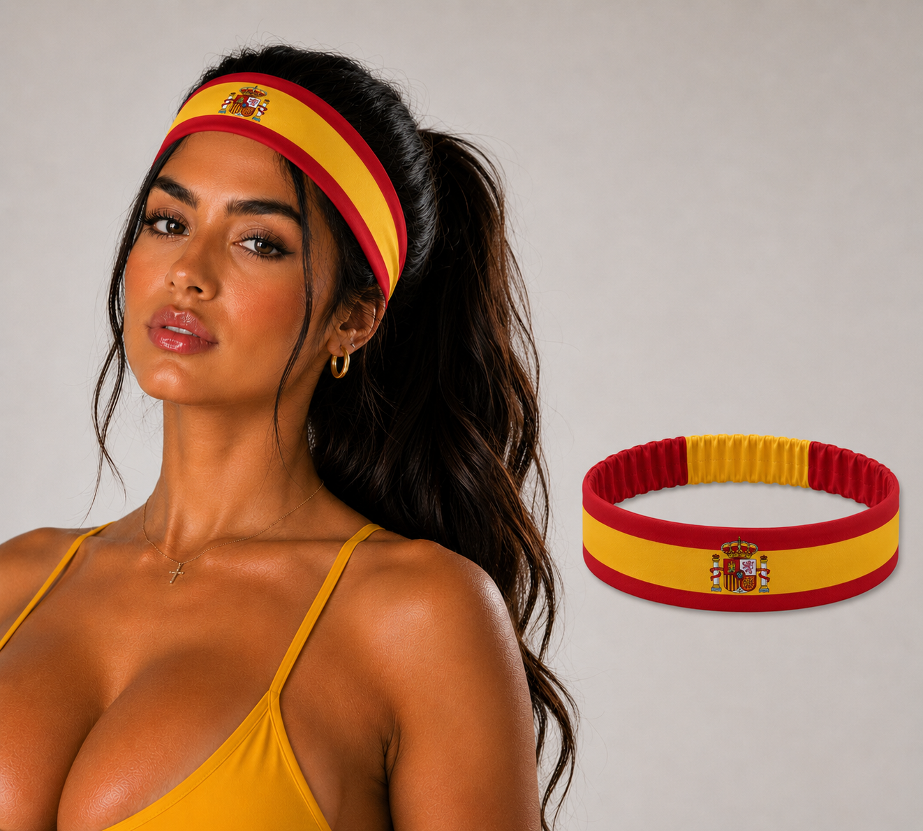 National flag elastic head band